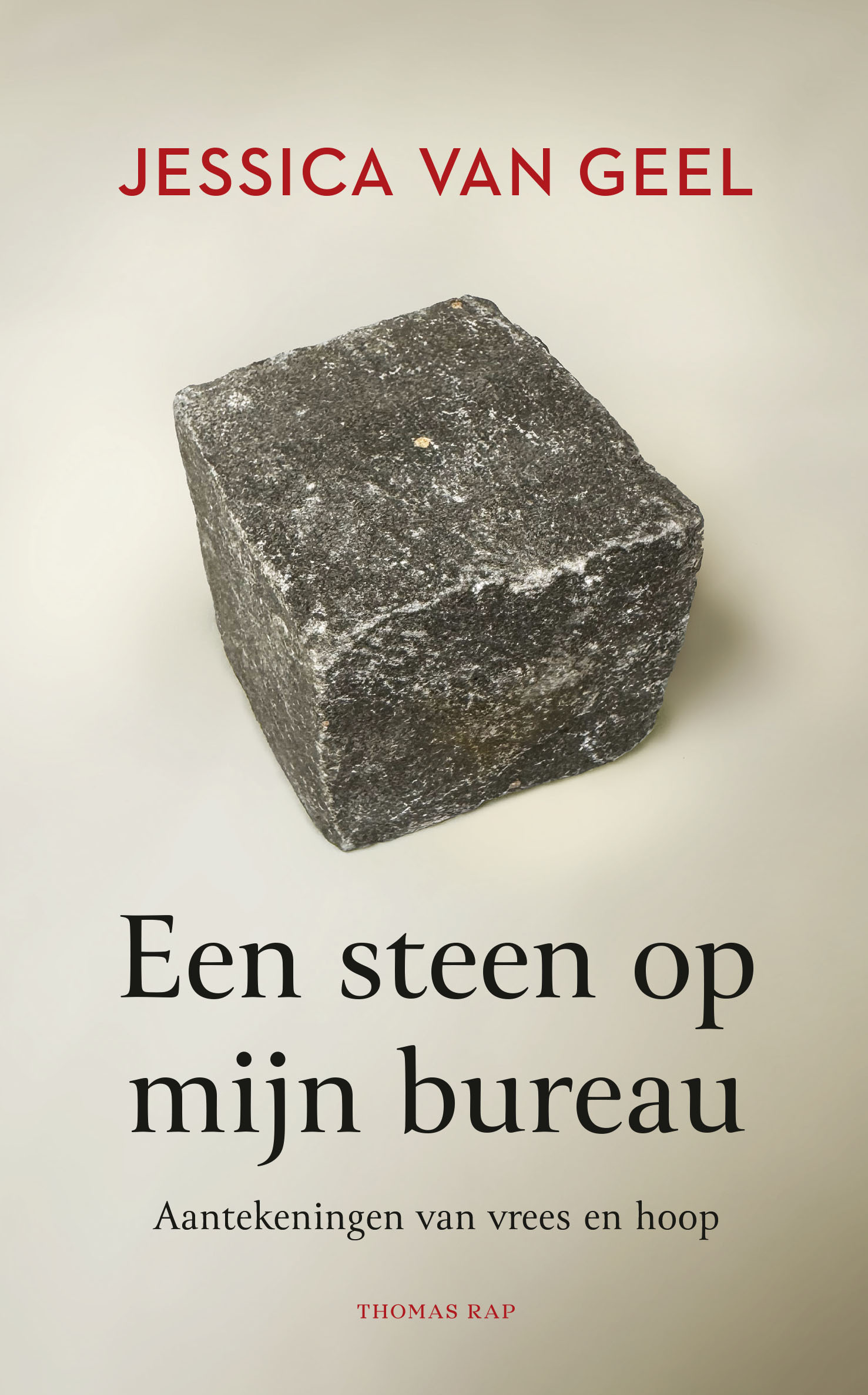Een steen op mijn bureau